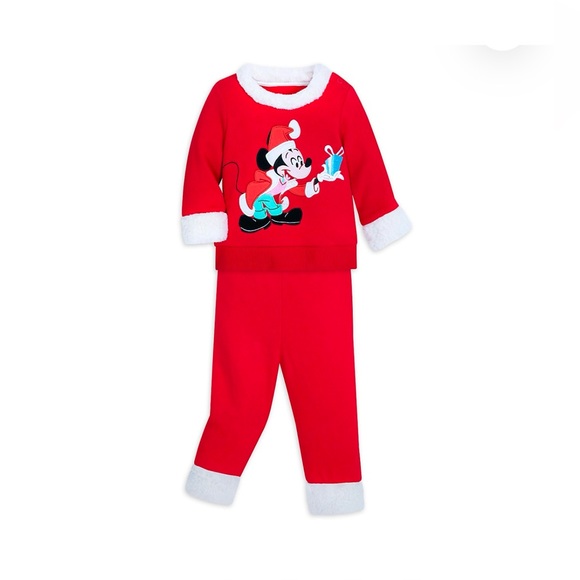 Disney Mickey Two pieces Set Red and White perfect for Christmas 🎄 - Picture 1 of 7